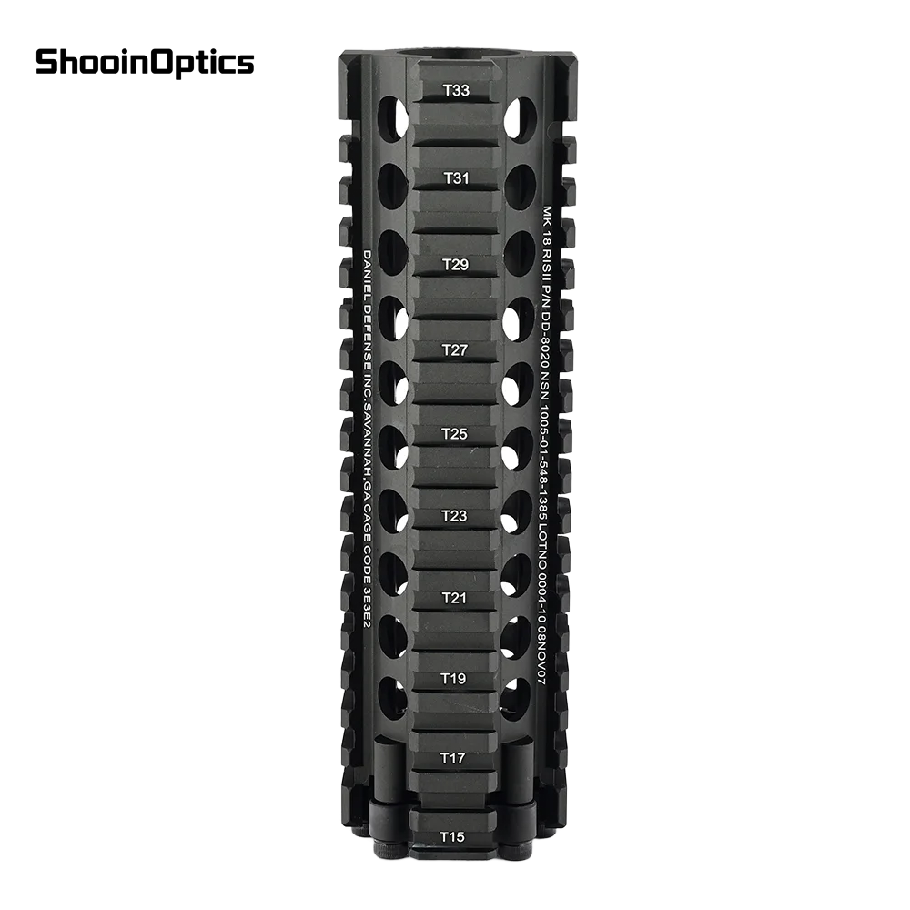 SHOOIN OPTICS Guardamanos táctico Quad Picatinny MK18 de aluminio - imagen 3