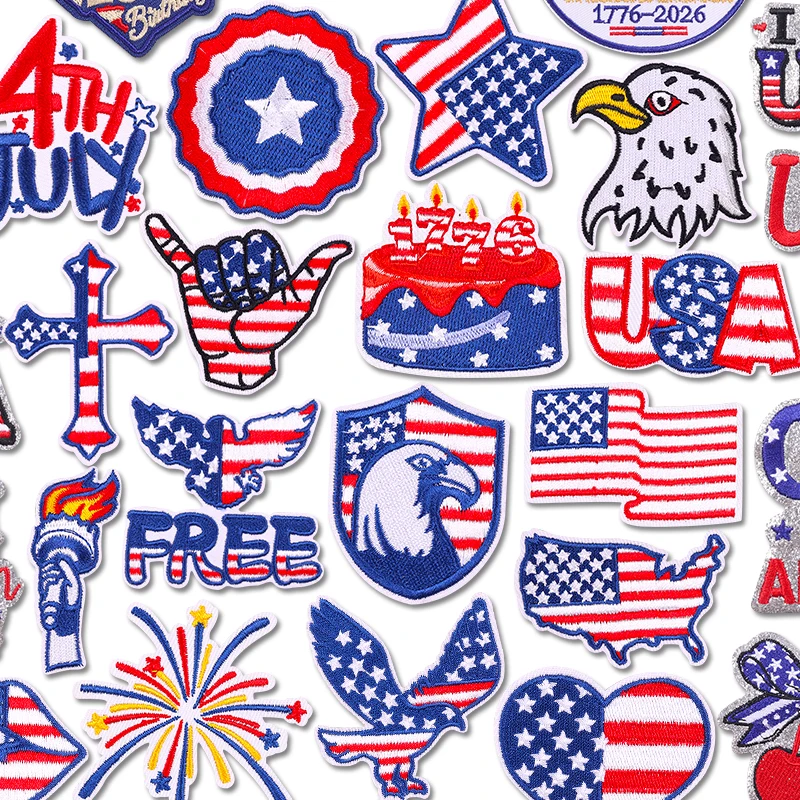 Parche táctico termoadhesivo Independencia Americana para uniforme - imagen 5