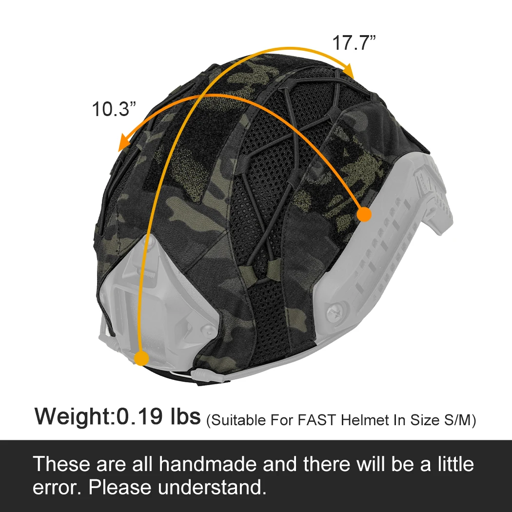 TOPTACPRO-funda táctica para casco rápido, gorros de nailon 500D, aro y aspecto 8801 - imagen 4