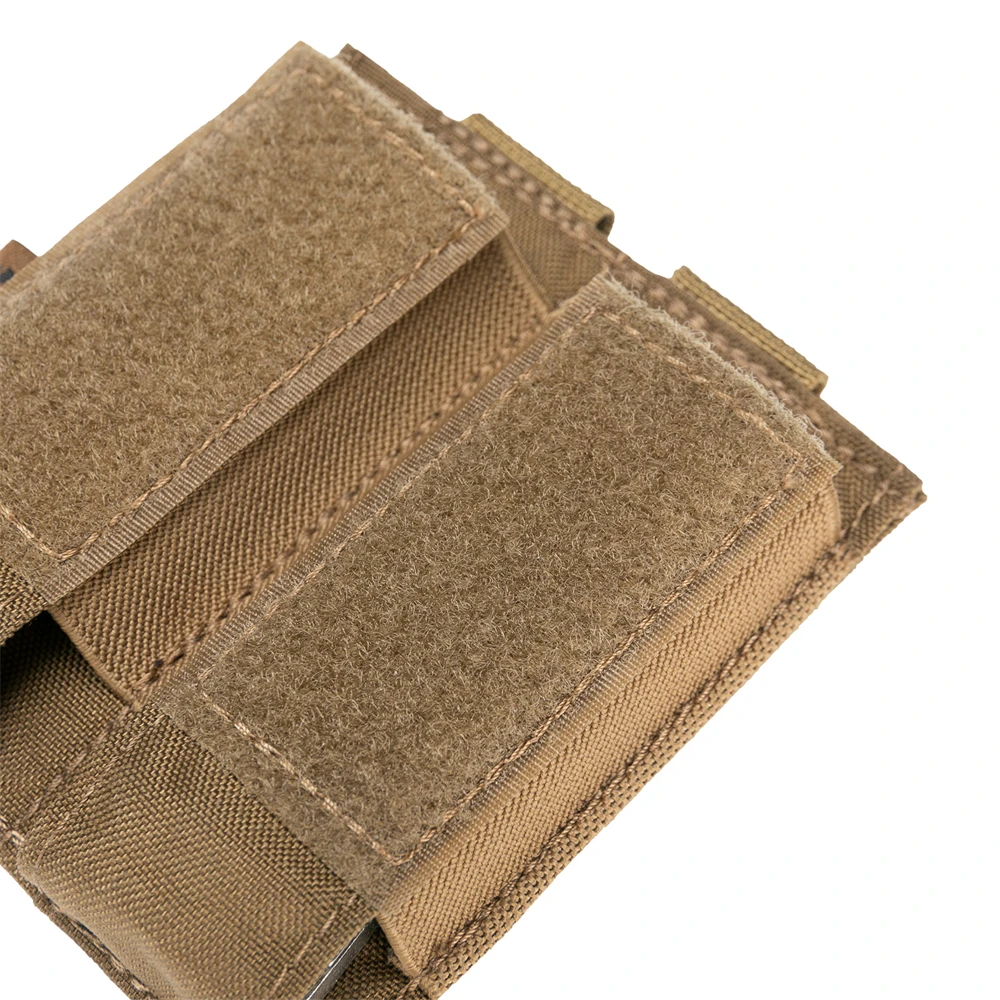 Bolsa táctica para cargador de 9MM, bolsa doble para linterna Molle, funda para caza, accesorio para bolsa Mag al aire libre - imagen 5