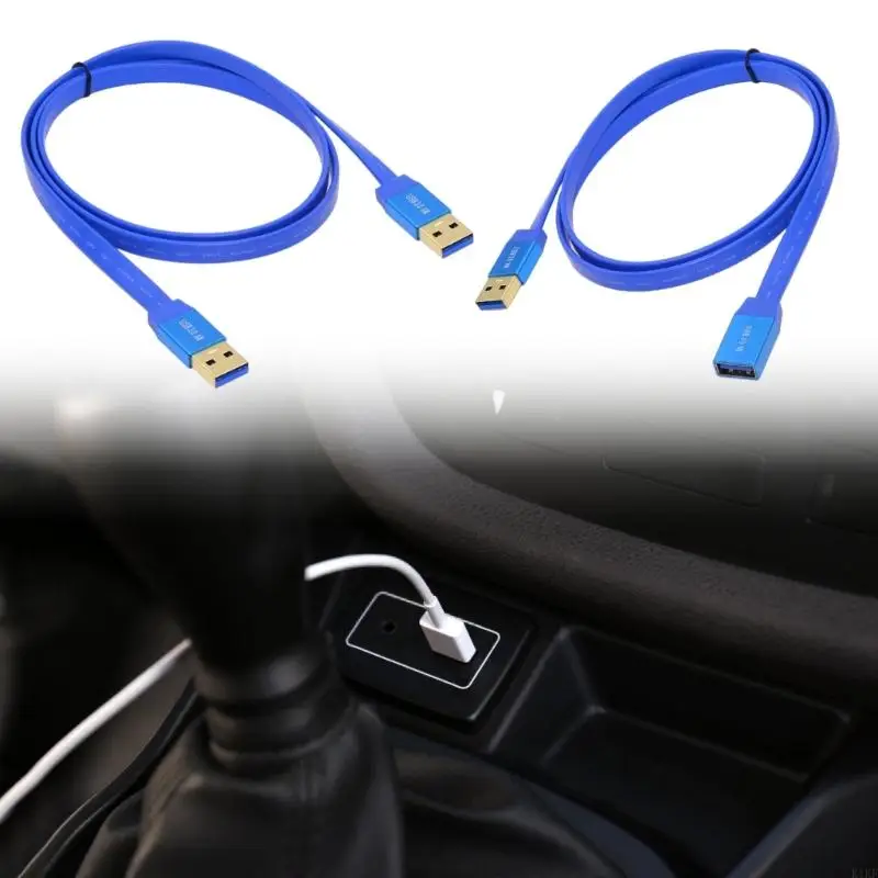 Cable extensión USB Datos masculinos a femenino Cable extensor USB 5Gbps Velocidad rápida K1KF - imagen 4