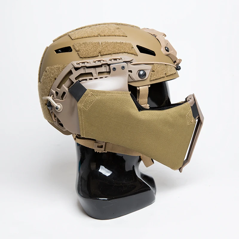 Visera protectora FMA para rieles de casco de corte rápido/alto |   Máscara de media cara balística al aire libre Paintball Airsoft - imagen 3