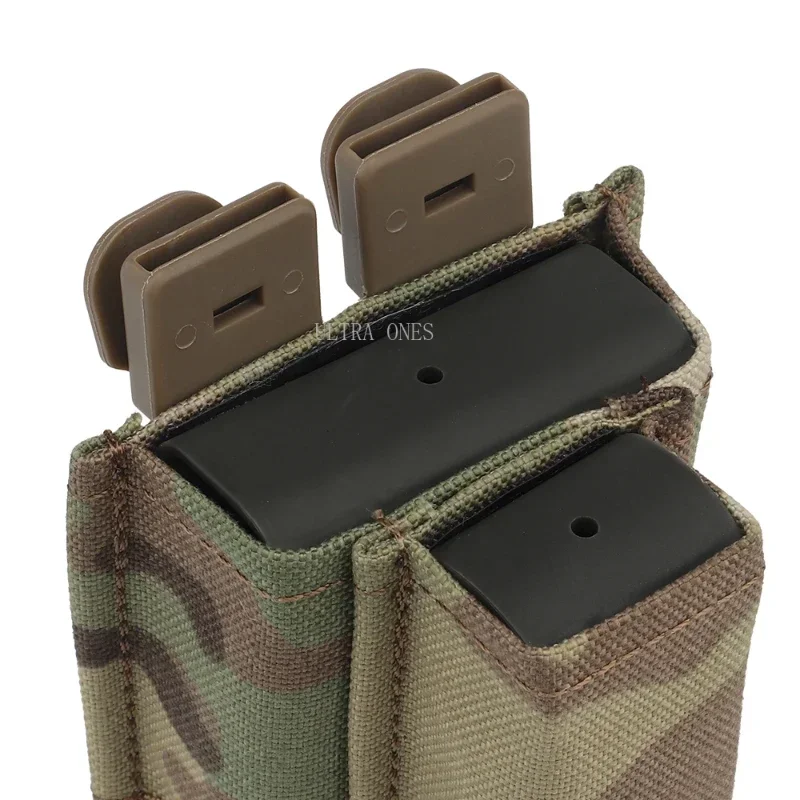9MM 5,56 bolsas dobles para revistas MOLLE Airsoft CS juego de guerra tiro deportes Nylon Mag Carrier caza táctica combate Mag Case - imagen 5