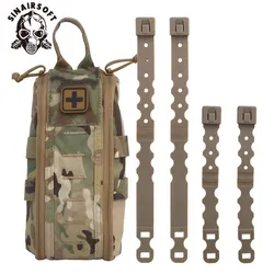 Bolsa IFAK táctica con MOLLE, lengüeta de tracción y cremallera YKK