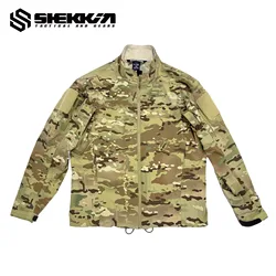 Shekkingears Chaqueta de combate Orange Peel Soft Shell caza