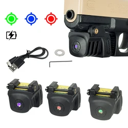 Mira láser recargable USB multicolor compatible Glock Taurus Picatinny