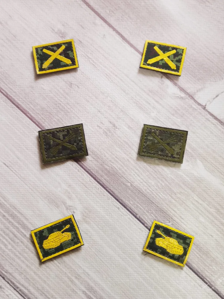 Russischer kleiner grüner Mann Kragen Abzeichen Armband Aufnäher - imagen 4