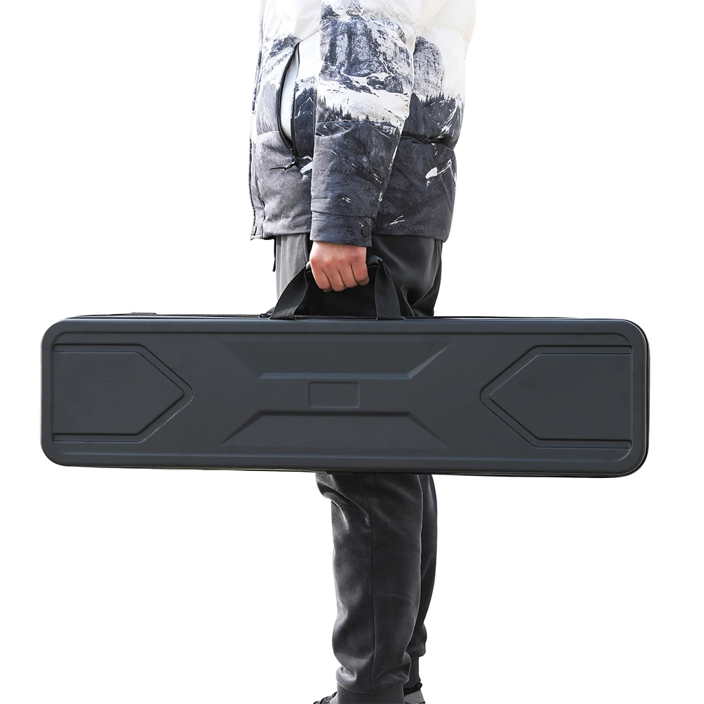 Caja de flecha de arco recurvo de algodón rasgado a mano, caja de equipo de pesca, bolsa de almacenamiento, esponja de seguridad a prueba de golpes, Maleta para deportes al aire libre, 95x23x12cm - imagen 2