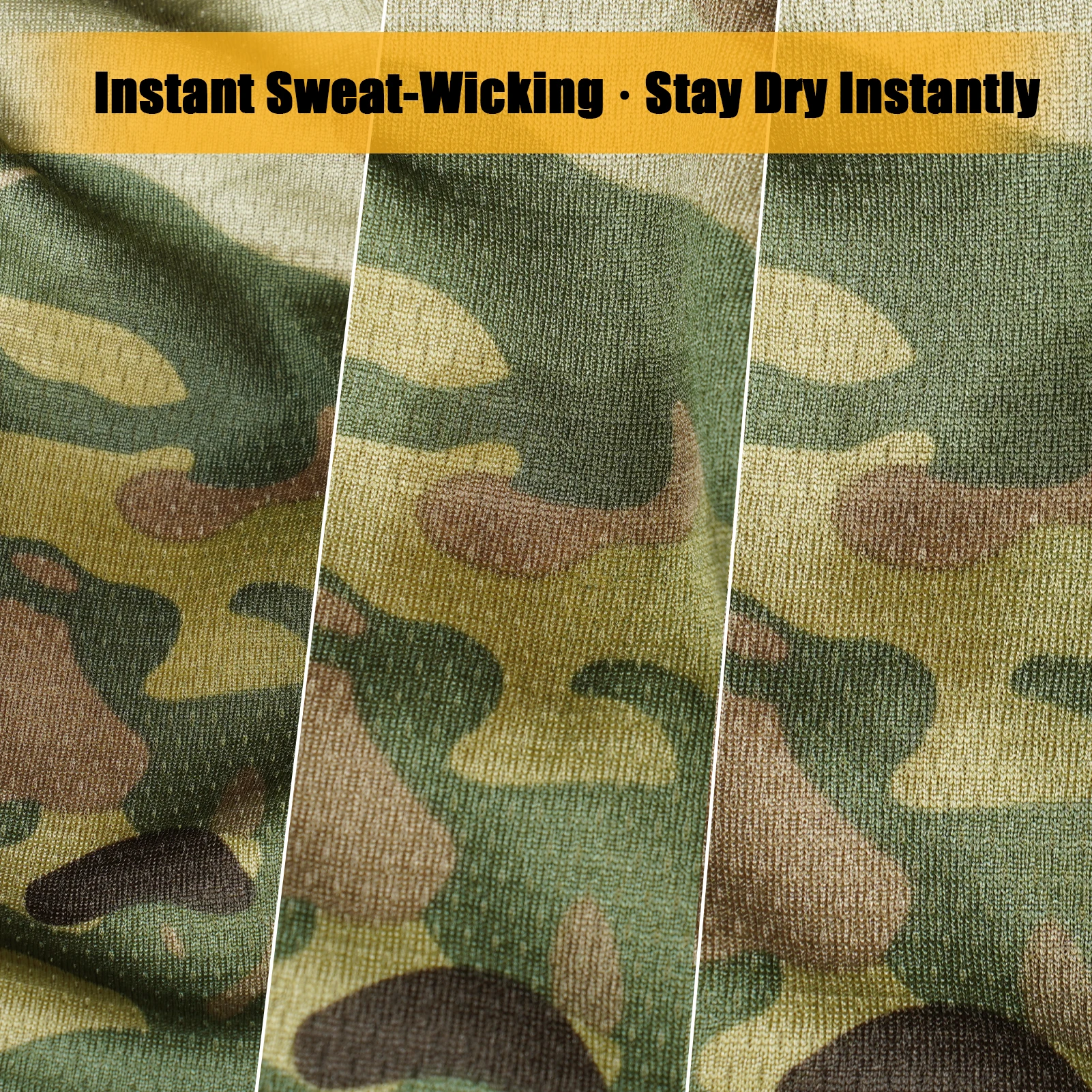 KRYDEX pasamontañas táctico camuflaje máscara facial completa cabeza de secado rápido cuello polaina protección UV para motocicleta ciclismo senderismo escalada - imagen 4