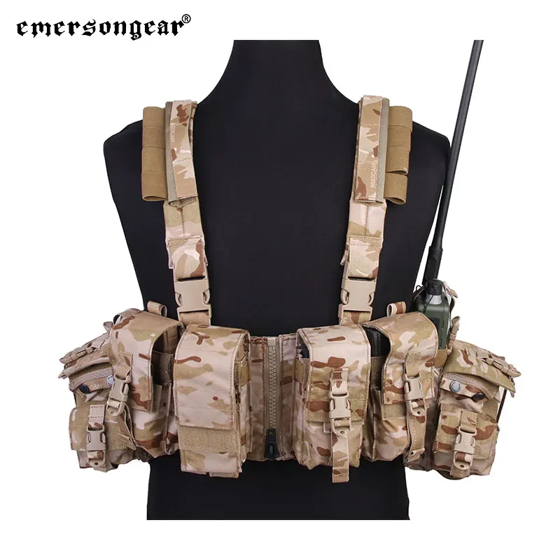 Emersongear LBT 1961A-R aparejo de pecho con bolsas para revistas Mag ligero para chaleco táctico portador de placa Airsoft caza Nylon - imagen 2