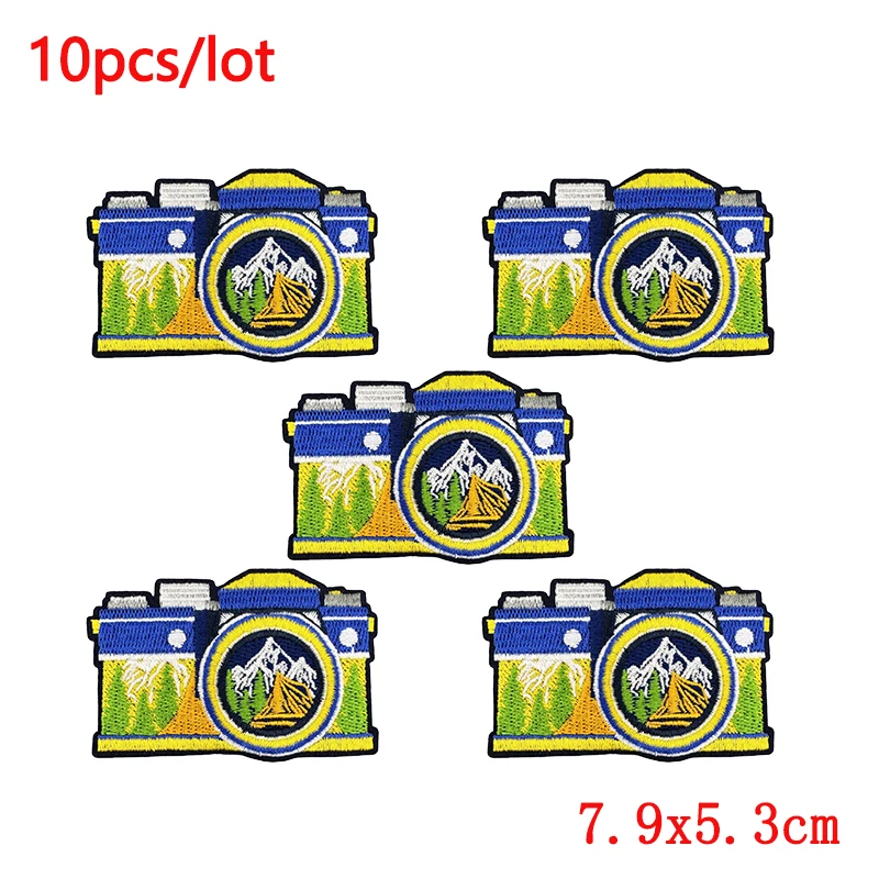 10 unids/lote parches bordados para el desierto al aire libre parche de montaña parches para planchar para ropa coser bordado mochila sombreros insignias - imagen 2