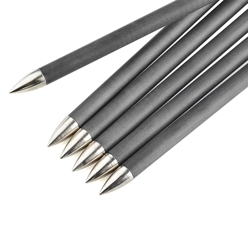 6/12pc flecha ID4.2mm 32 ''flechas de carbono puro SP400-1200 flecha de competición 2 "paleta L Pin Nock tiro con arco caza objetivo - imagen 3