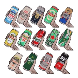 Parche bordado de la serie Beer, insignia táctica de "Among Drinking Buddies", Yanjing, swarovski, copos de nieve, asaho, Brut, 1664