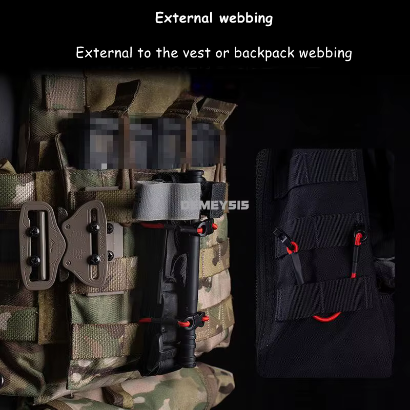 Cuerda elástica MOLLE multiusos clip y hebilla para equipo táctico - imagen 5