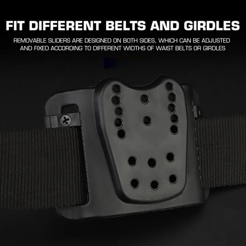 Funda Universal con lazo para cinturón, adaptador de funda para cinturón con múltiples agujeros, compatible con fundas Kydex, adaptador de extracción rápida, accesorios de caza - imagen 4