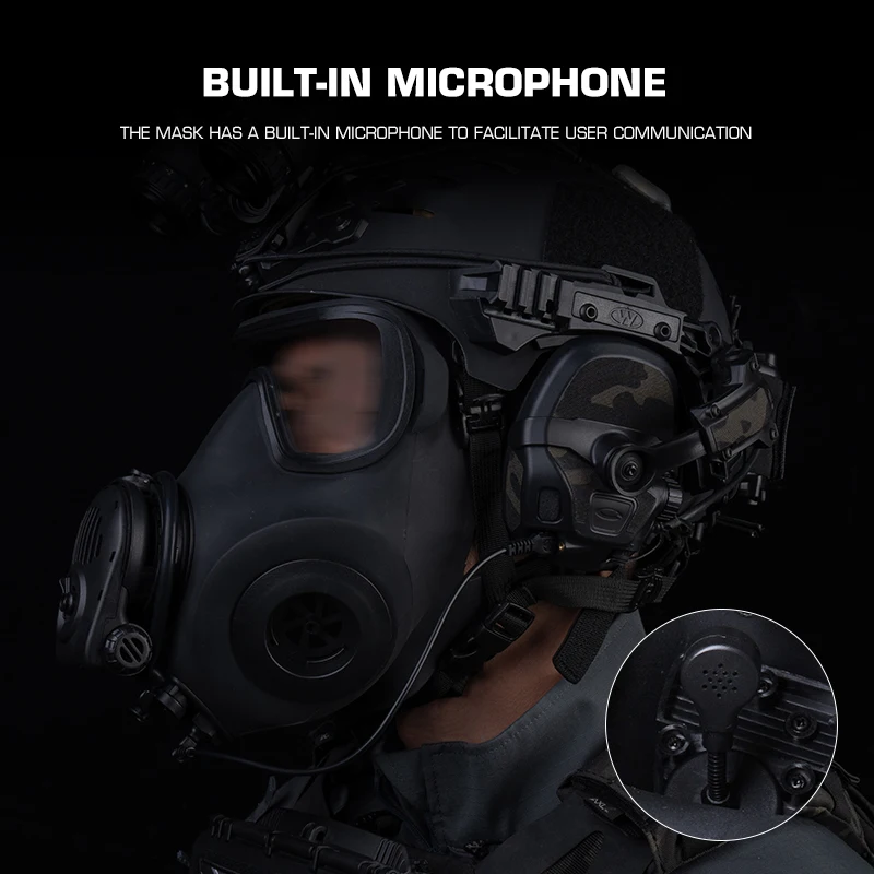 Máscara de Gas táctica FM-53 de cara completa, respirador químico Nuclear de supervivencia reutilizable, máscara de Gas irritante CS, equipo y suministros de preparación - imagen 4