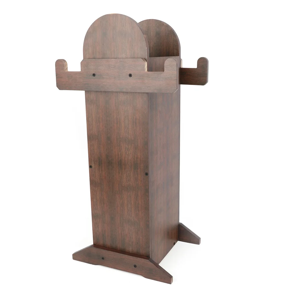 Soporte de Madera para Arco y Carcaj, Estuche de Flechas de Madera Gruesa para Tiro con Arco en Interiores y Exteriores, Práctica de Tiro al Blanco, Caza - imagen 5