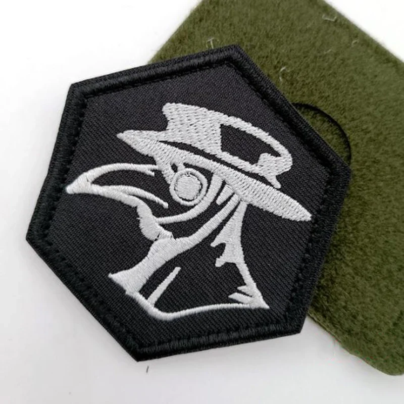 PLAGUE pájaro boca Doctor derrota plaga brazos insignia bordado gancho y bucle parche mochila moral sello parches tácticos - imagen 3