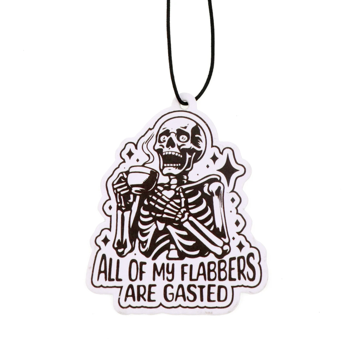 Tabletas de aromaterapia para coche, esqueleto de Halloween, colgante de fragancia Interior para coche, ambientador, decoración colgante para espejo retrovisor - imagen 3