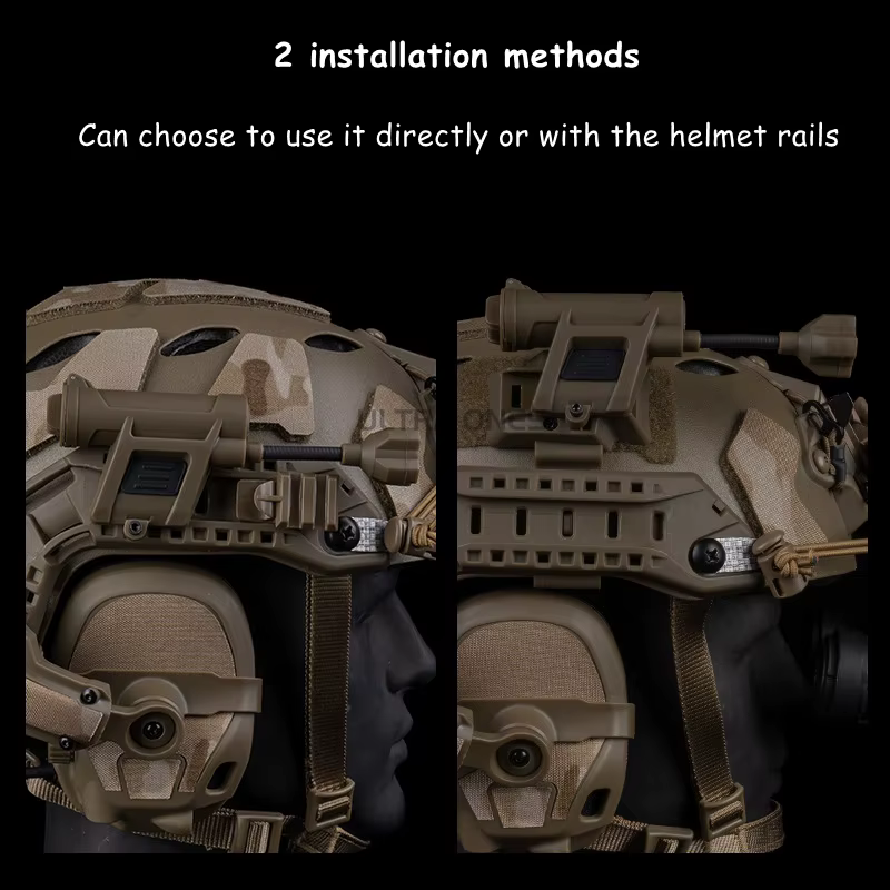 Cascos tácticos linterna sistema de iluminación Personal multifuncional luz de carga caza tiro verde azul rojo IR lámpara LED - imagen 5