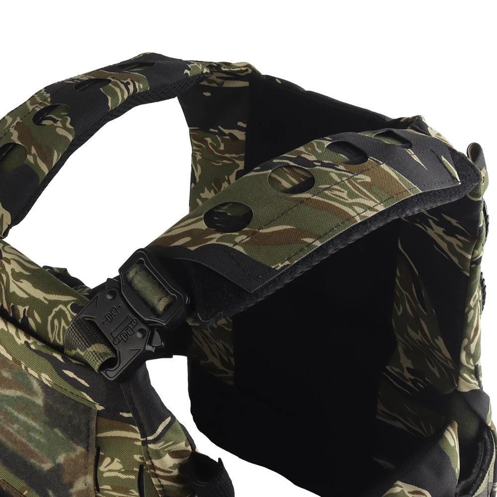 Nuevo chaleco táctico Ferro V5 FCPC portador de placa de caza raya de tigre/Woodland 556 bolsa de revista Triple Molle equipo de entrenamiento Airsoft - imagen 5