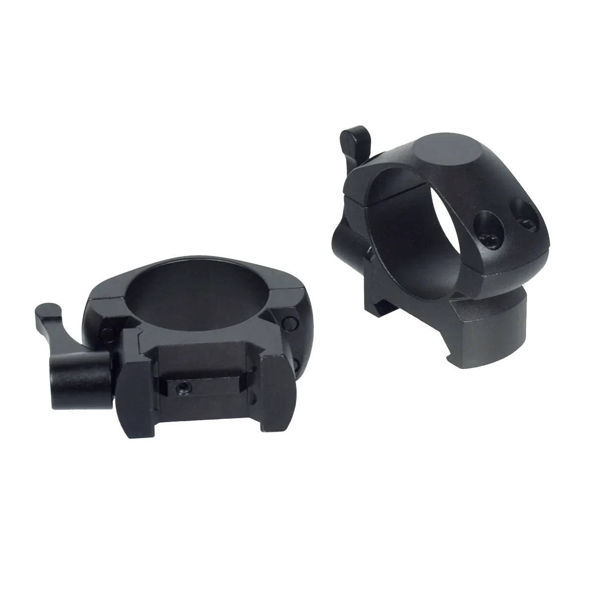Liberación rápida perfil bajo medio alto 2 unids/pack anillos de alcance de acero para riel Picatinny de 20mm 25,4mm 30mm accesorios para Rifle de caza - imagen 2