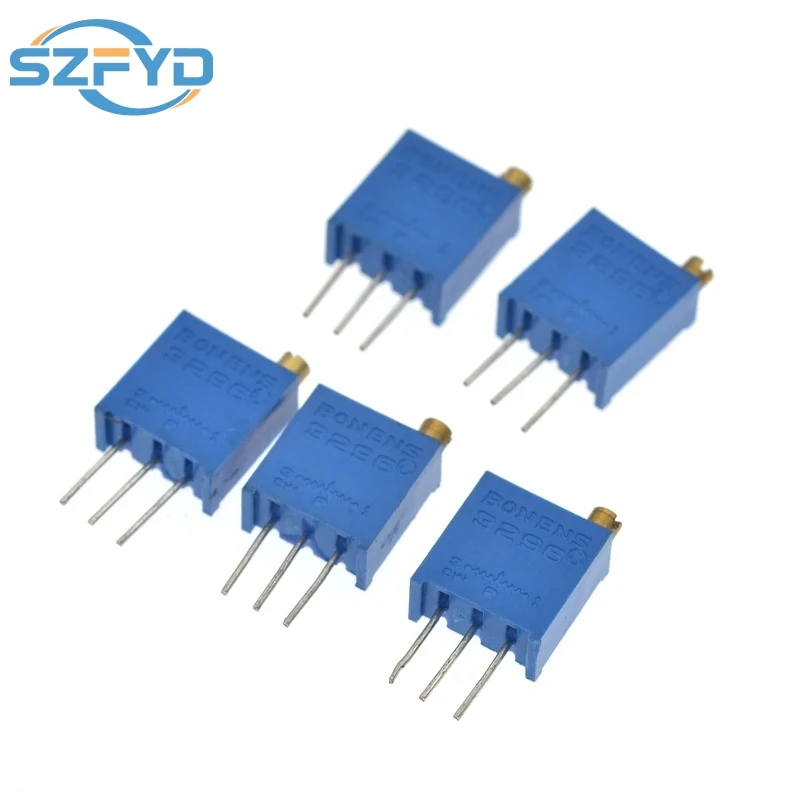 Kit de potenciómetro 20 piezas, resistencia Variable 3296W de alta precisión 100R -1M 200R 500R 1k 2k 5K 10K 20K 50K 100K 200k 500k