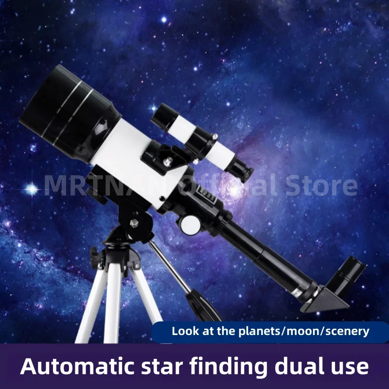 Telescopio astronómico profesional para el espacio, Monocular grande de 70mm, binoculares potentes de tiempo 150, visión nocturna, estrella para acampar