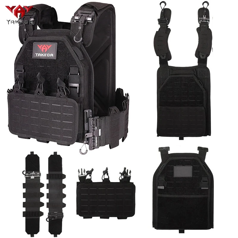 Chaleco táctico Yakeda, chaleco de transporte de equipo de caza al aire libre con corte láser ligero desmontable rápido - imagen 2