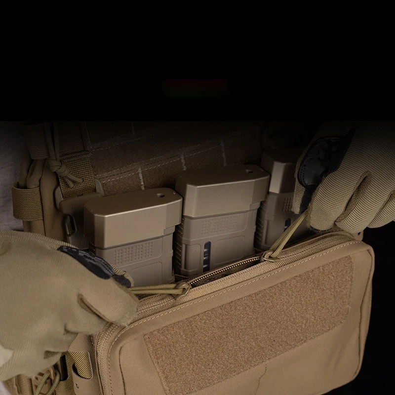 Bolsa GP curvada de nailon duradero con doble cremallera direccional, bolsa de gestión curva MOLLE, accesorios de caza - imagen 5