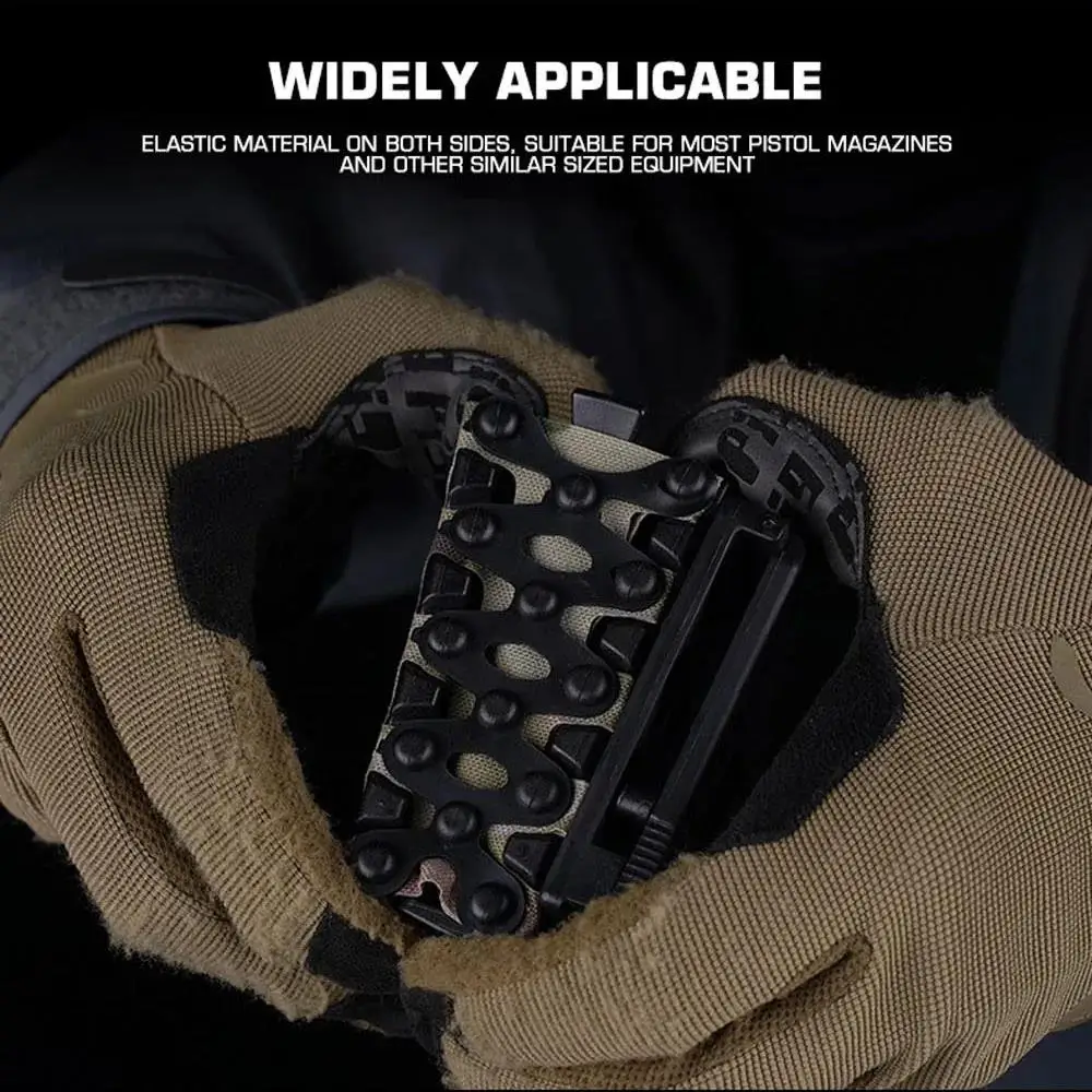 Bolsa táctica Mag de 9mm Molle, soporte elástico para linterna de caza, funda para cuchillo, bolsa para revista Airsoft, cinturón portátil para hombre, chaleco, equipo - imagen 5