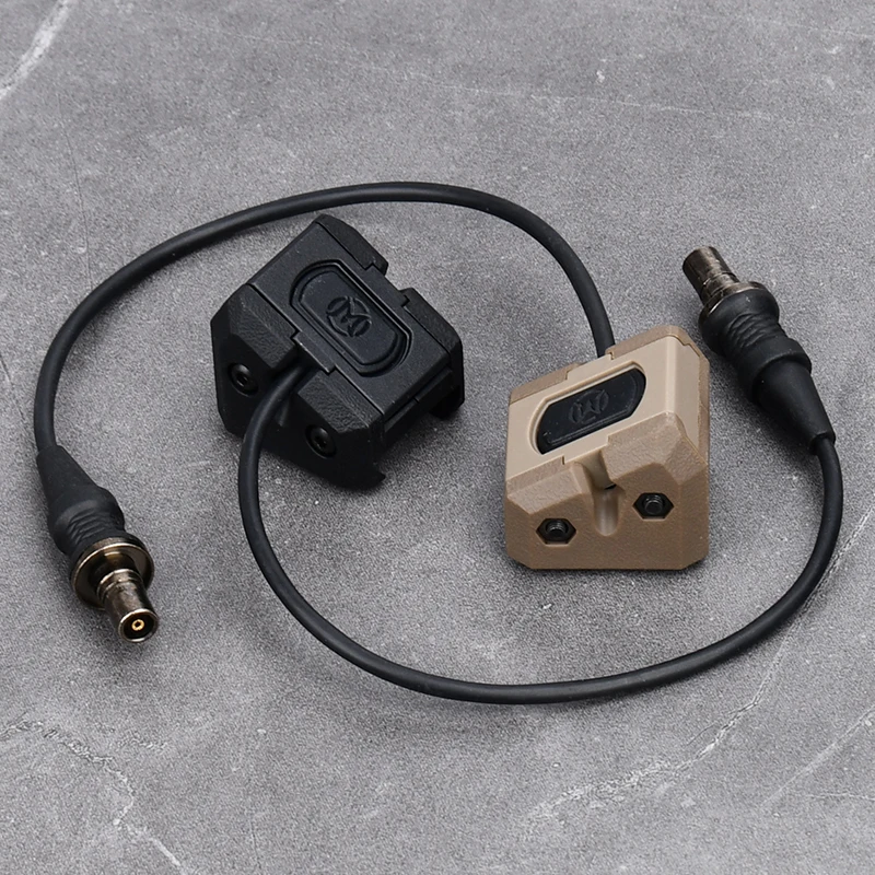 Interruptor de presión Modbutton táctico Airsoft compatible con linterna Surefir M300 M600 riel de 20mm MLOK KEYMOD PEQ DBAL NGAL 2,5 enchufe láser - imagen 2