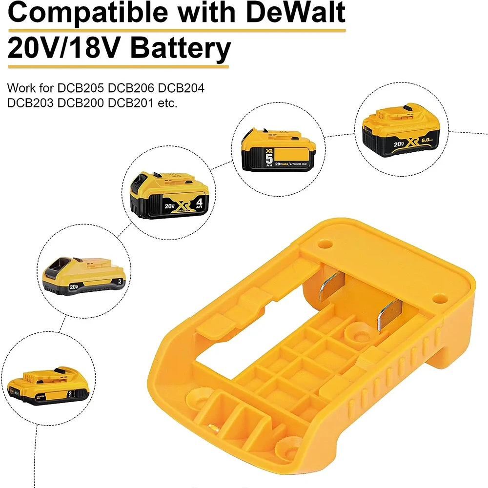 Adaptador de 1 pieza con interfaz de salida dual para baterías DEWALT 18V 54V DCB200 - imagen 4