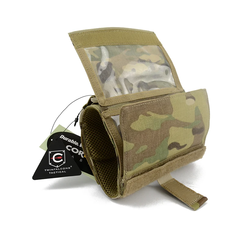 Funda táctica de nailon 500D para Paintball, funda para mapa de bolsillo, soporte para documentos, bolsa con cremallera