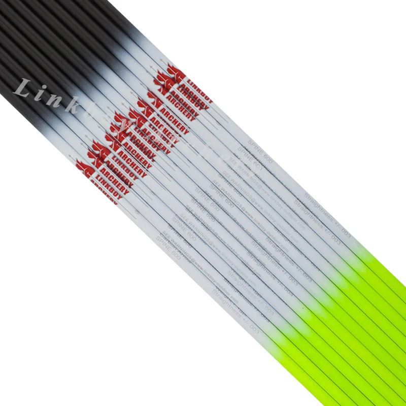Linkboy-eje de flecha de carbono para tiro con arco, 6/12 piezas, 30 '', ID4.2mm, Spine600, 700, 800, 900 - imagen 2
