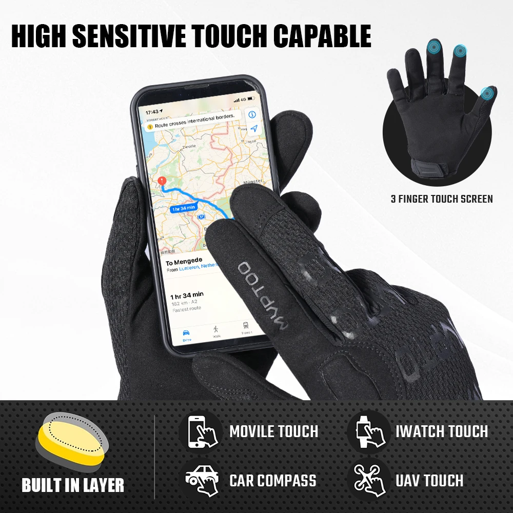 Guantes tácticos con pantalla táctil para Airsoft, tiro y caza