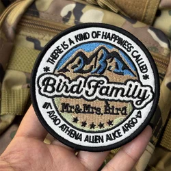 Parche bordado táctico "Camping al aire libre" para ropa, insignia de moral, brazalete, gancho, parches militares, pegatina para mochila