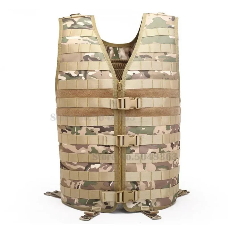 Chaleco táctico Molle militar CS juego de guerra chaleco portador de carga de caza chaqueta de camuflaje Airsoft chaleco ligero ajustable