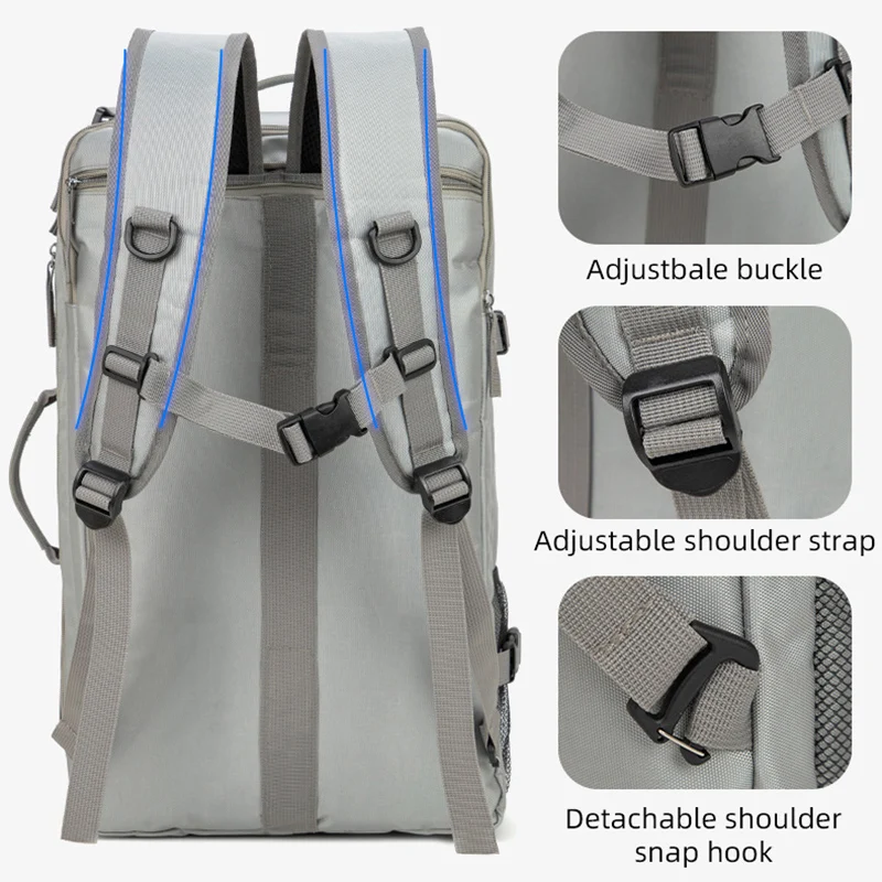 Bolsa de gimnasio, mochila deportiva para Yoga, Fitness, bolsas de lona de viaje húmedas y secas, para acampar al aire libre, senderismo, escalada, equipaje, bolso para ordenador portátil - imagen 4