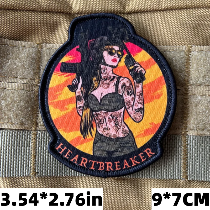 Parche Molle corazón táctico – mujer para mochila y chaleco