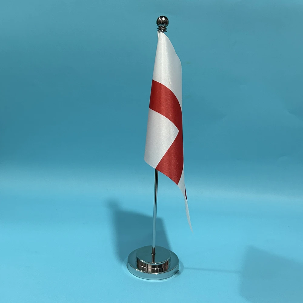 BANDERA DE SKY, bandera de escritorio de oficina de Inglaterra, 14x21cm, cruz de poliéster de San Jorge, pancarta nacional en inglés, adornos de escritorio, banderas - imagen 4