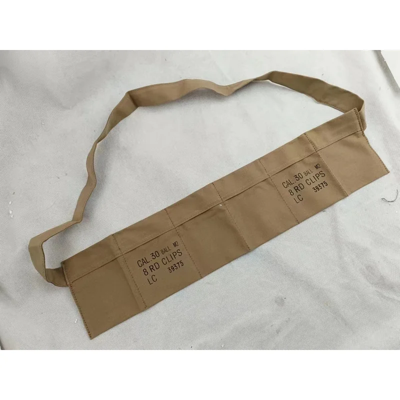 Suministros de recreaciones de cinturón de cartucho Amry M1 Cal 30 de la Segunda Guerra Mundial Segunda Guerra Mundial - imagen 3