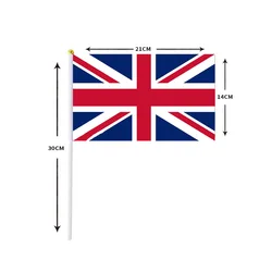 Bandera británica de mano 14x21 cm - venta al por mayor