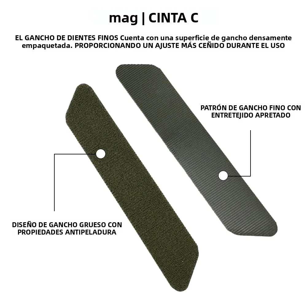 Correas tácticas con cierre velcro para asegurar equipamiento - imagen 4