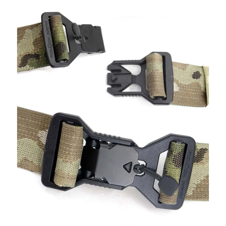 Paquete trasero de liberación rápida para exteriores, cinturón Simple, bolsa táctica, accesorios, Correa MOLLE, hebilla magnética - imagen 2