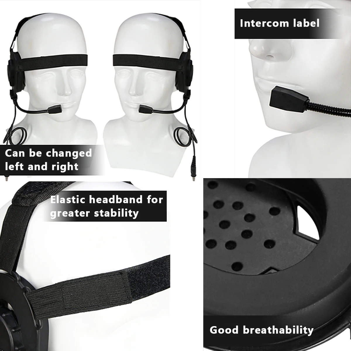 Auriculares tácticos de comunicación para tiro al aire libre, auriculares Bowman Elite II U94 PTT para Kenwood Baofeng UV-5R, accesorio de Radio - imagen 2