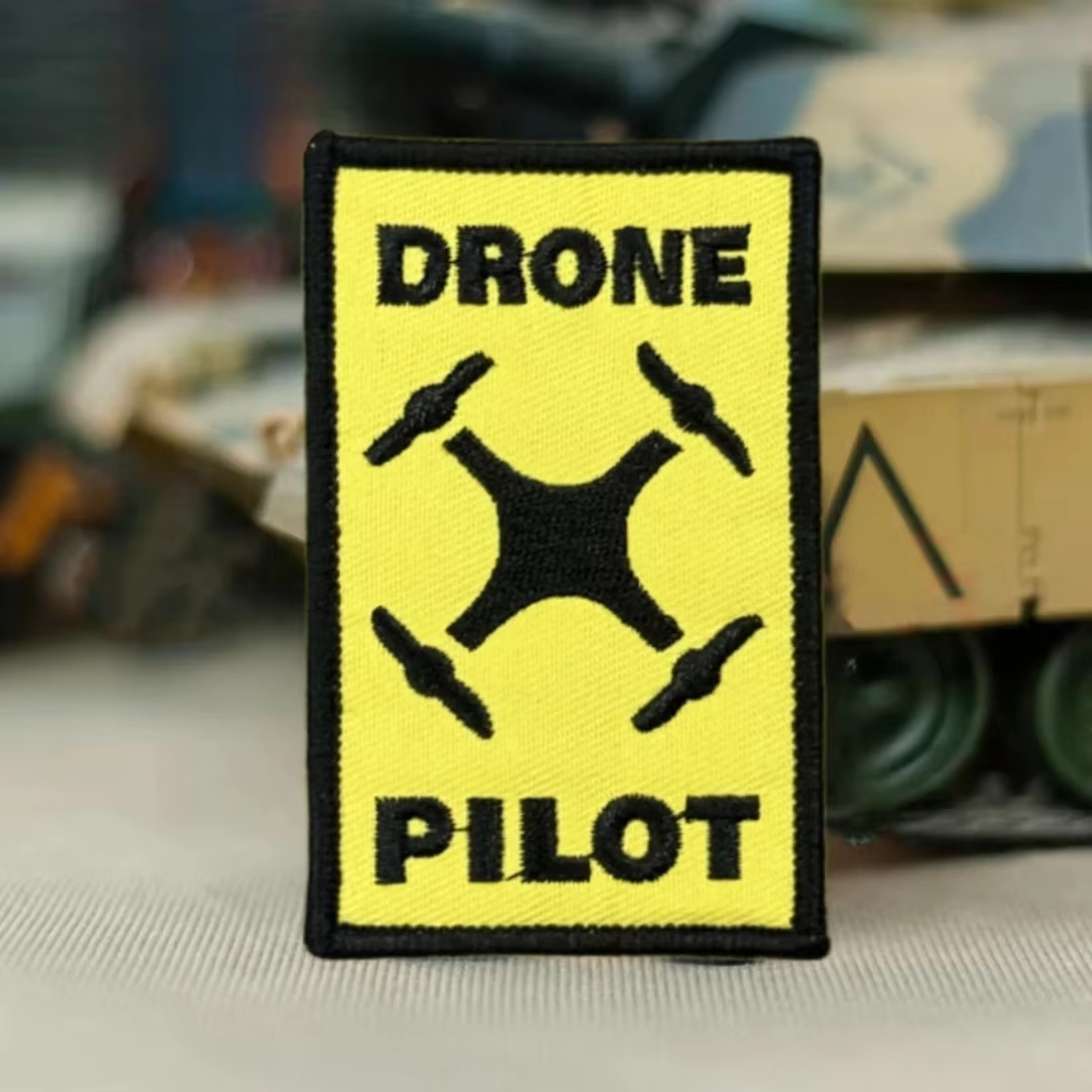 Parche táctico de moral de piloto de Dron, brazalete militar, operador de Dron, parches de gancho bordados Ace para ropa, pegatina para mochila - imagen 4