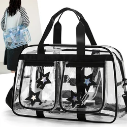 Bolso cruzado transparente de PVC impermeable para natación, bolso grande para gimnasio, Fitness, viaje, estrella, deportes al aire libre, bolsa de equipaje para entrenamiento de Yoga