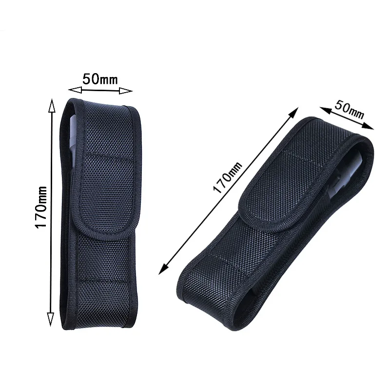 Bolsa de almacenamiento para linterna LED, 2 uds., para linterna C8, funda de nailon duradera, estuche para equipo al aire libre