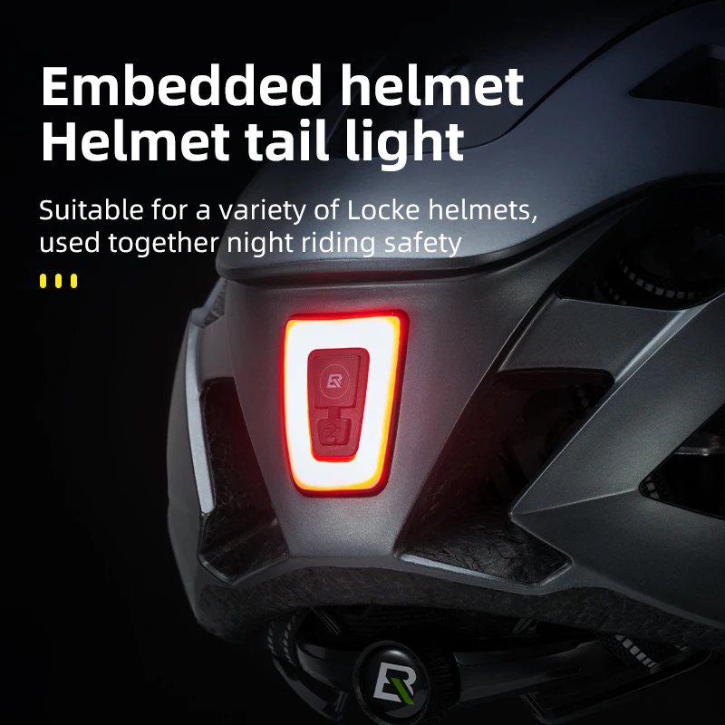 Luz de ciclismo ROCKBROS, luz trasera impermeable, linterna LED para bicicleta, recargable por USB, luz trasera de seguridad para bicicleta nocturna - imagen 5